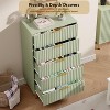 Fluted 5-Drawer Tall Dresser, Modern Wooden Storage Chest with Deep Drawers & Wide Top, Bedroom Organizer for Living Room, Hallway, Kids' Room - 4 of 4