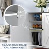 Brafabhome White Shoe Storage Cabinet with Adjustable Shelf, Wood Entryway 5 Tier Shoe Rack Organizer with Opening Shelf for Slippers | 20 Pairs - 4 of 4