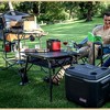 ARROWHEAD OUTDOOR 39" Aluminum Folding Camping Table, Adjustable Height Roll-Up Top, Under-Table Mesh Storage Shelf, Portable, Carry Bag, Black 2-Pack - 2 of 4