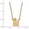 Black Bow Jewelry 14k Yellow Gold Plated Sterling Silver Phi Mu Greek Life Necklace 18 Inch - 3 of 4
