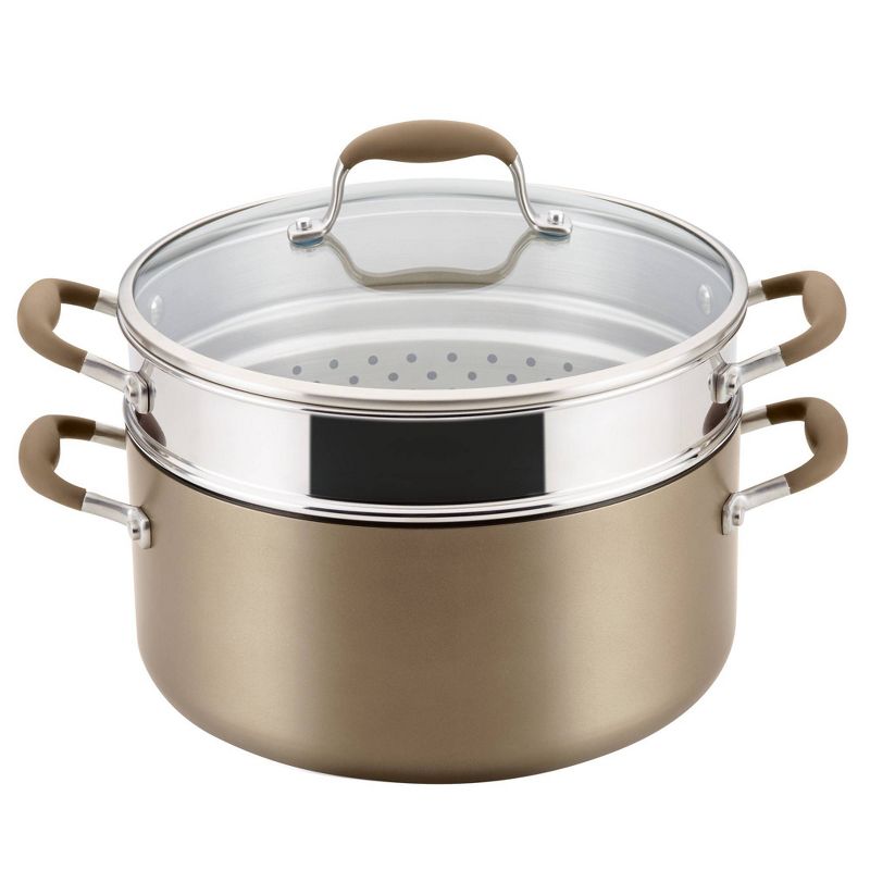 Anolon Advanced Home 8.5&#34; Wide Stockpot with Mutlifunction Insert Bronze, 1 of 14