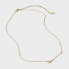14K Gold Dipped Cubic Zirconia Initial Necklace - A New Day™ - 3 of 4