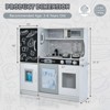 Infans Kid’s Pretend Play Kitchen Toddler Kitchen Playset w/ Blackboard White - 2 of 4