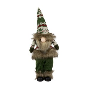 Northlight Standing Gnome with Knitted Outfit Christmas Figure - 16" - Green - 1 of 4
