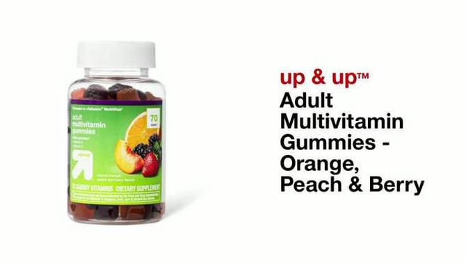 Adult Multivitamin Gummies - Orange, Peach & Berry - up & up™, 2 of 7, play video