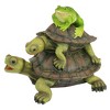 Design Toscano Along For The Ride, Frog And Turtles Spitter Piped Statue - Multicolored - 3 of 4