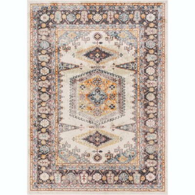 Well Woven Roslind Bohemian Vintage Pastel Oriental Medallion Area Rug