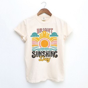 Simply Sage Market Women's Bright Sunshine Day Short Sleeve Garment Dyed Tee - 1 of 2