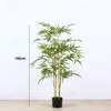 Artificial Bamboo Tree, Faux Bamboo Plants in Pot, Fake Bamboo Plant with Trunk and Lifelike Leaves, Floor Greenery Artificial Plant for Home - 2 of 4