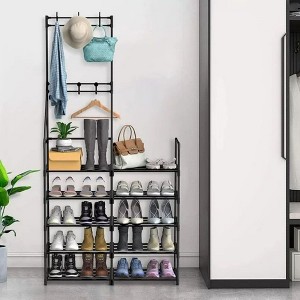 Tall Shoe Rack for 30 Pairs Freestanding Modular Shoe Storage Organizer - 1 of 4