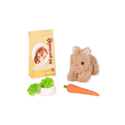 Our Generation Mini Plush Pet Bunny Accessory Set for 18 Dolls
