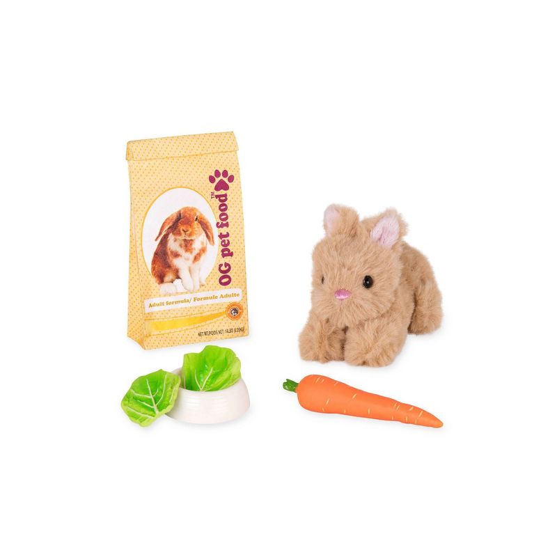 Our Generation Mini Plush Pet Bunny Accessory Set for 18&#34; Dolls, 1 of 8