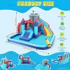 HOMDOX 10-in-1 Inflatable Bounce House Water Slide for Kids with Soccer Goal & Basketball Hoop, Bounce Area, Splash Pool, Climbing Wall & Water Cannon - 3 of 4