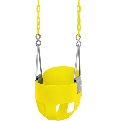 Swingan High Back, Full Bucket Toddler & Baby Swing with Vinyl Coated Chain - Fully Assembled