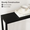 Industrial Console Table, 43 Tier Entryway Table, Narrow Sofa Table with Storage, Console Table for Entryway, Living Room, Hallway - 4 of 4
