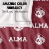 Alma College Logo Pattern Silky Touch Blanket White 50x60 - 4 of 4