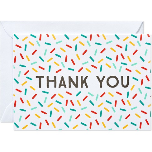 Retro Floral 4x6 Thank You Cards