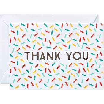 24ct Thank You Cards Confetti - Spritz™