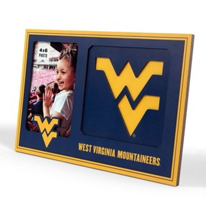NCAA West Virginia Mountaineers Logo 4" x 6" Picture Frame: MDF Rectangle Tabletop Display - 1 of 4