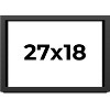 PosterPalooza | Shadow Box 1.5" Depth Black Picture Frame - UV Acrylic, Backing Board, Hanging Hardware - 2 of 4