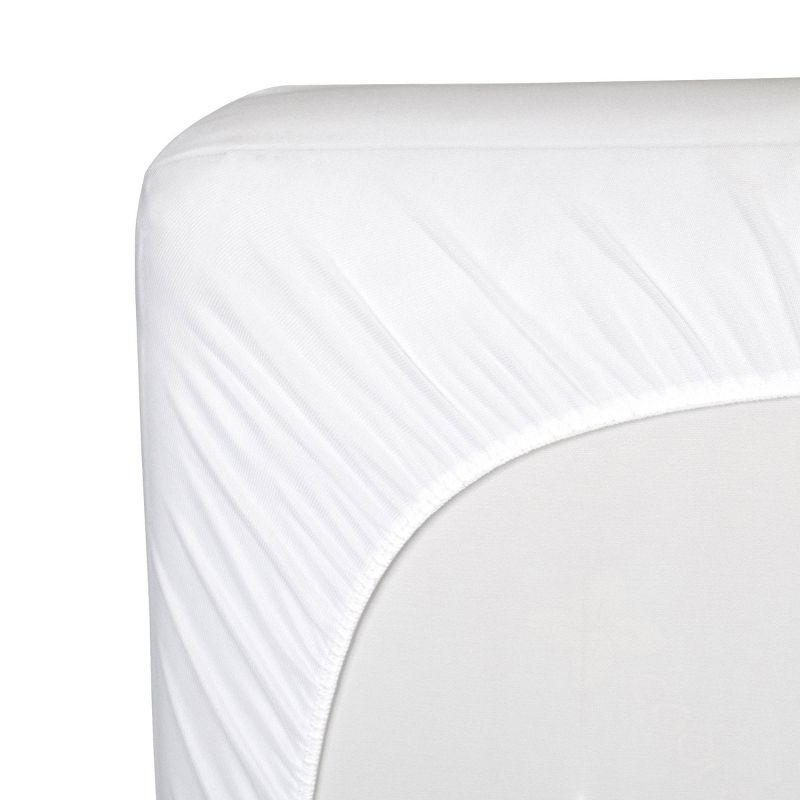 Sealy Stain Release Waterproof Fitted Crib &#38; Toddler Mattress Protector Pad, 4 of 9