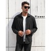 Men's corduroy longsleeved shirt classic button style ,with pleats at the back and pockets on the chest - 4 of 4