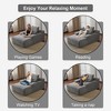 Whisen 2-Piece L-Shaped Sectional Compression Sofa with Soft Corduroy Fabric, No Assembly Required - 2 of 4