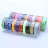 1PCS Label Maker Tape 9mm 3D Embossing Manual Operation Replacement for Label Maker Refills White Paper Label Tape Suitable for Stickers Printer - 2 of 4