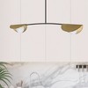 Dainolite Emma 2 - Light Pendant in  Matte Black/Aged Brass - 3 of 3