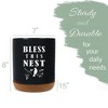 Elanze Designs Bless This Nest Black X-Large Cork Bottom Kitchen Utensil Holder - 2 of 4