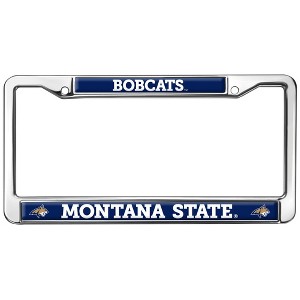 Montana State University Bobcats Logo Full Size Standard License Plate Metal Frame - 1 of 4