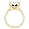 Pompeii3 Certified 5Ct Emerald Cut Diamond Designer Engagement Ring Lab Created 14k Gold - Size 7 - 3 of 4
