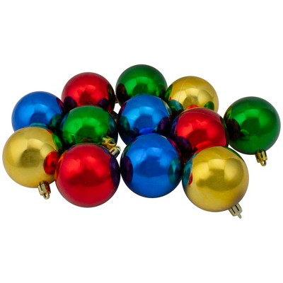 24-Piece Multicolor Shatterproof Christmas Ball Ornament Set