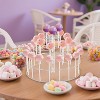 Hachikiko 3 Tier 30 Hole Clear Acrylic Cake Pop Stand, Lollipop Holder for Weddings, Birthdays, Parties, Holidays - 2 of 4