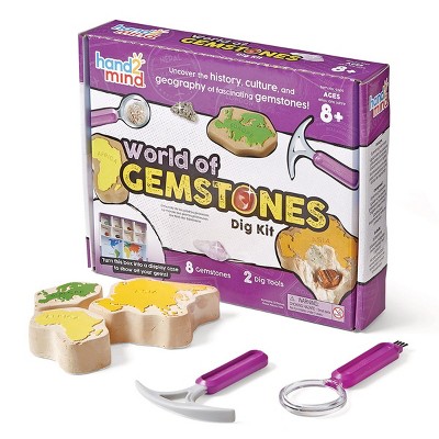 hand2mind World of Gemstones Dig Kit - 8 Gemstones