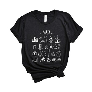 Simply Sage Market Women's Happy Camper Collage Short Sleeve Graphic Tee - 1 of 4