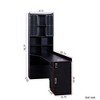 CENGHU L-Shaped Computer Desk with 4 Cabinets, Drawer & Open Shelf, Space-Saving 2-in-1 Design Corner Desk, Modern Home Office Desk with Hutch - 3 of 4