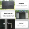 CAVINAS Storage Shed with Lockable Door Weatherproof Galvanized Steel Garden Shed for Backyard, Lawn - 4 of 4
