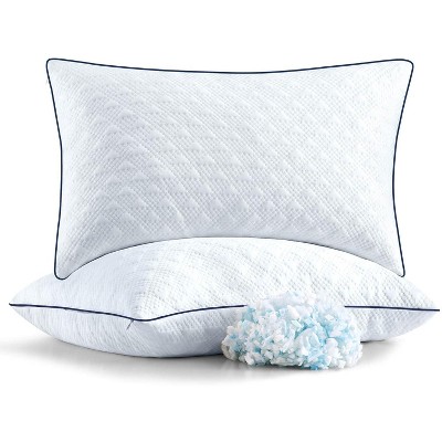 Aghana Digitals Cooling Shredded Memory Foam Pillows Set of 2, King Size, Luxury Gel