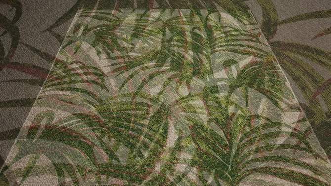7&#39; x 10&#39; Outdoor Rug Neutral Palm - Threshold&#8482;, 2 of 6, play video