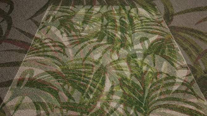 7&#39; x 10&#39; Outdoor Rug Neutral Palm - Threshold&#8482;, 2 of 6, play video