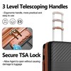 YONWAY 3 Piece Luggage Sets, Hardshell Expandable Luggage Set, with Spinner Wheels & TSA Lock, Lightweight Travel Luggage Set, for Travel, Business - 4 of 4