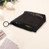 Unique Bargains Women's Mesh Triangle Cosmetic Bag Black 1 Pc - 2 of 3
