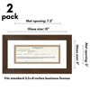 Americanflat 5x10 Business License Frame - Use as 3.5x8 Frame with Mat (2 Pack) - 2 of 4