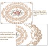 Unique Bargains Retro Lace Embroidered Polyester Placemat 2 Pcs - 3 of 4