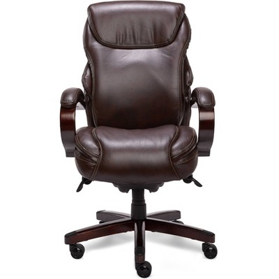 Hyland Bonded Leather & Wood Executive Office Chair - La-Z-Boy