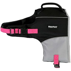 ZippyPaws Adventure Dog Lifejacket, Swimming Vest for Dogs & Puppies, Life Jacket for Swim Training Small Medium & Large Dogs - Pink, X-Large - 1 of 1