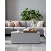 43" Storage Ottoman Bench, Ottoman with Storage, Leather Storage Bench, Hold up to 660lb for Living Room - 3 of 4