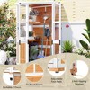 Whisen Outdoor Garden Storage Cabinet with Lockable Door & Waterproof Roof, Mini Greenhouse Cold Frame for Backyard Patio Lawn - 2 of 4