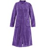 Collections Etc Cozy Textured Zip Front Robe - 4 of 4